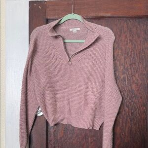 American Eagle Outfitters Mauve Cowl Neck Sweater